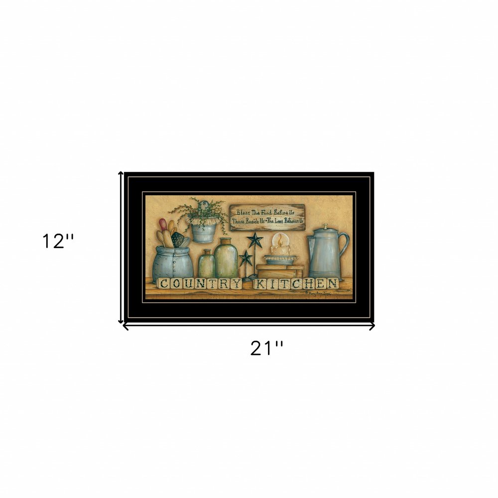 Country Kitchen 7 Black Framed Print Kitchen Wall Art HomeRoots