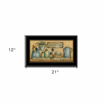 Country Kitchen 7 Black Framed Print Kitchen Wall Art HomeRoots