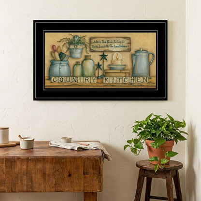 Country Kitchen 7 Black Framed Print Kitchen Wall Art HomeRoots