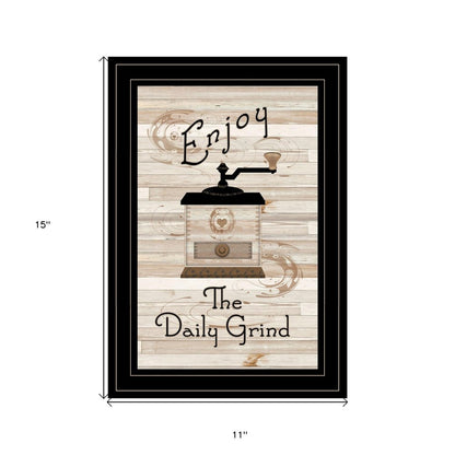 Enjoy the Daily Grind 2 Black Framed Print Kitchen Wall Art HomeRoots