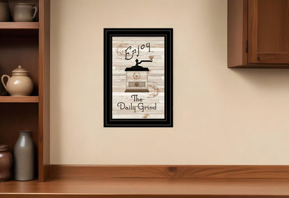 Enjoy the Daily Grind 2 Black Framed Print Kitchen Wall Art HomeRoots