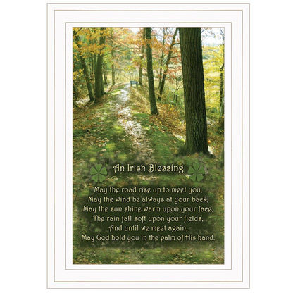 Irish Blessing 1 White Framed Print Wall Art HomeRoots