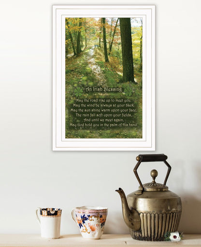 Irish Blessing 1 White Framed Print Wall Art HomeRoots