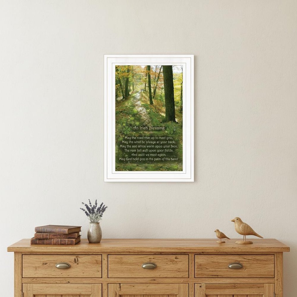 Irish Blessing 1 White Framed Print Wall Art HomeRoots