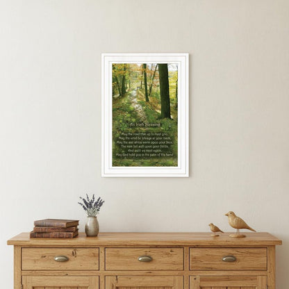Irish Blessing 1 White Framed Print Wall Art HomeRoots