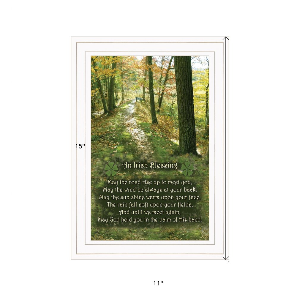Irish Blessing 1 White Framed Print Wall Art HomeRoots