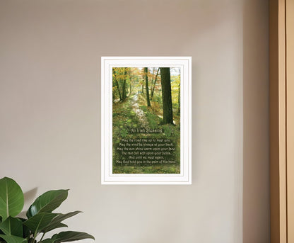 Irish Blessing 1 White Framed Print Wall Art HomeRoots