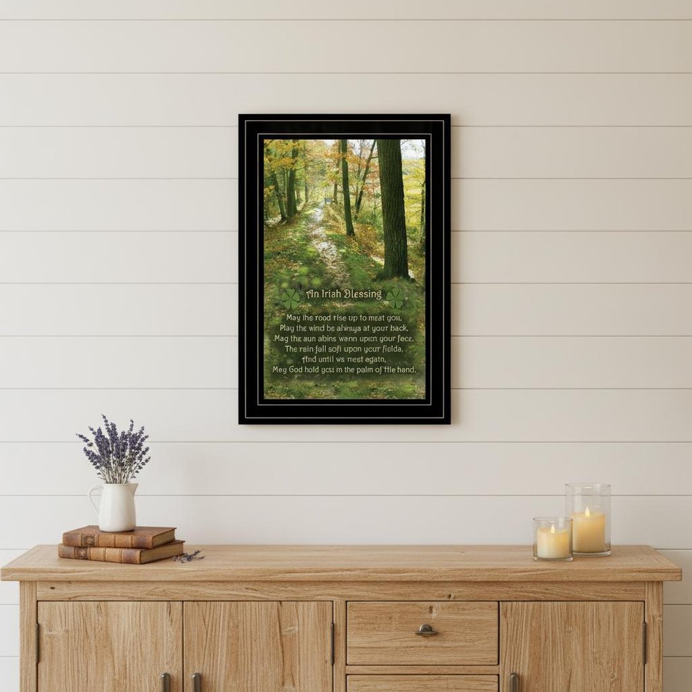 Irish Blessing 2 Black Framed Print Wall Art HomeRoots
