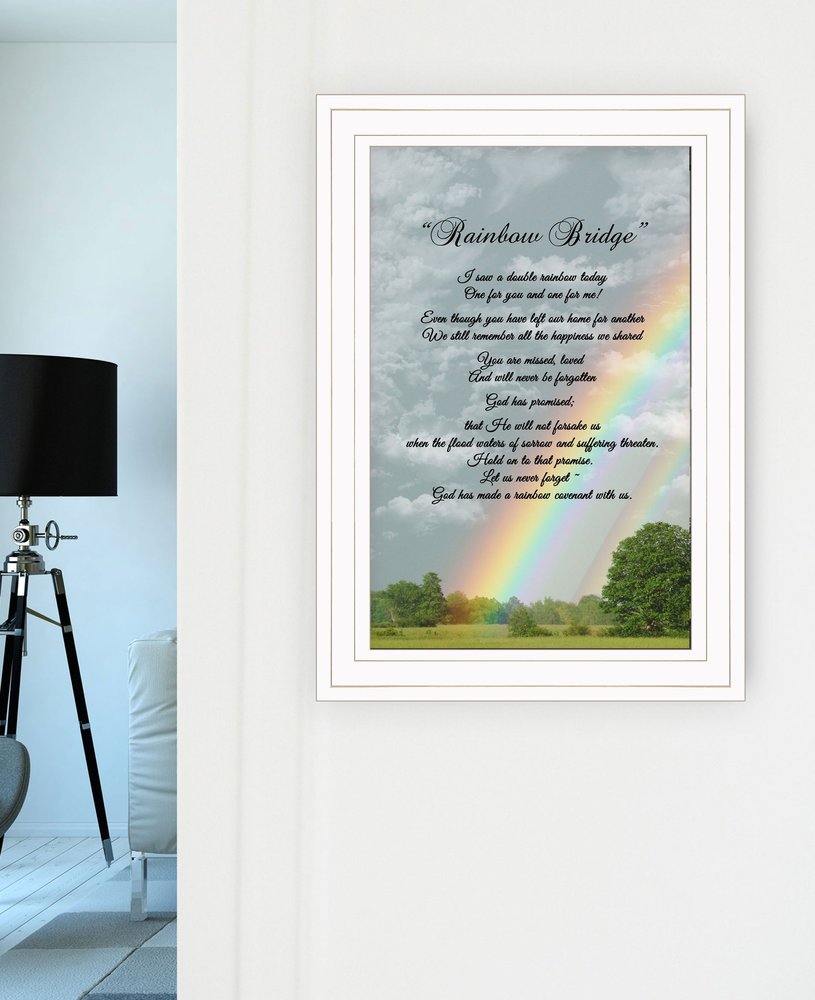 Rainbow Bridge 1 White Framed Print Wall Art HomeRoots