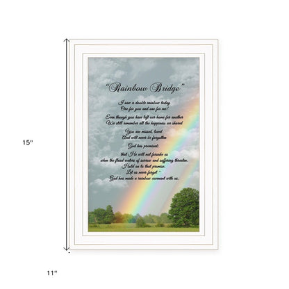 Rainbow Bridge 1 White Framed Print Wall Art HomeRoots
