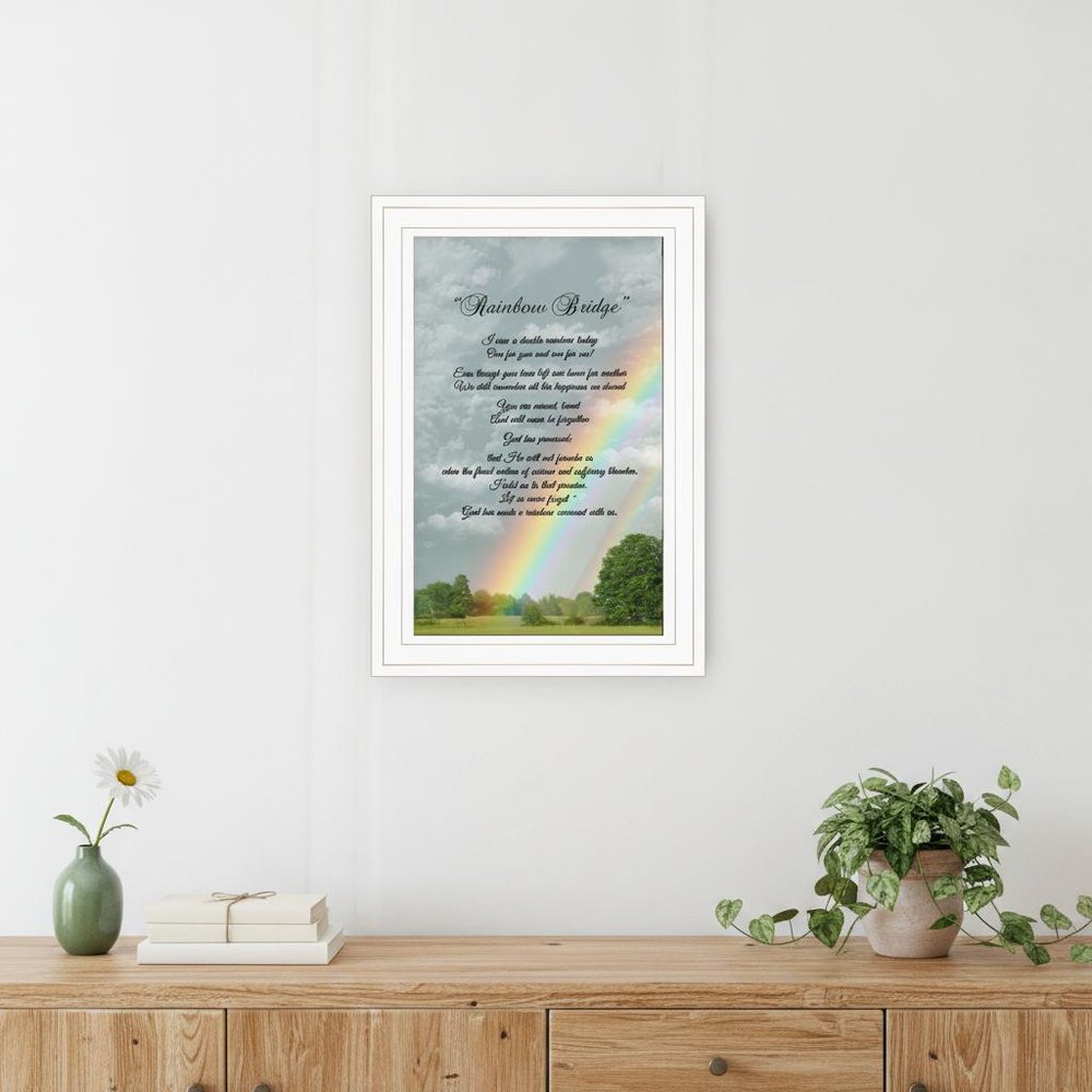 Rainbow Bridge 1 White Framed Print Wall Art HomeRoots