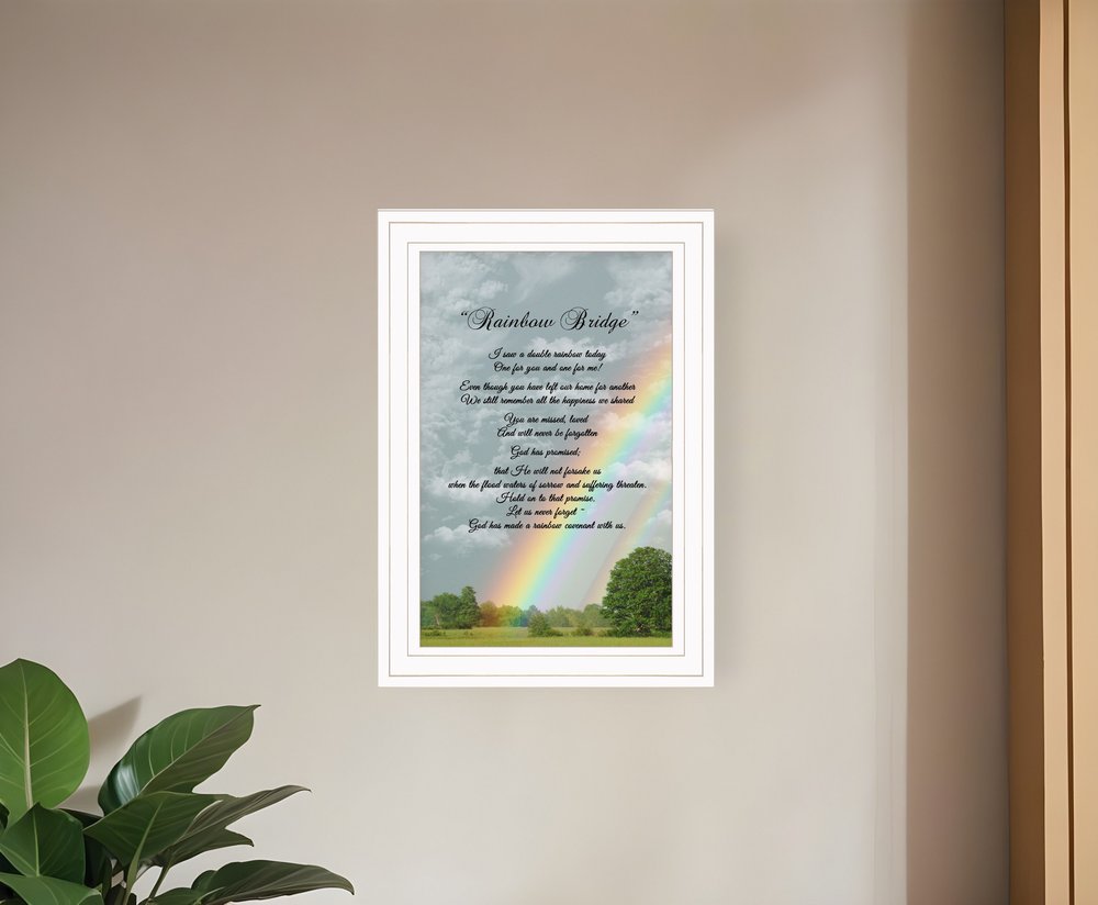 Rainbow Bridge 1 White Framed Print Wall Art HomeRoots