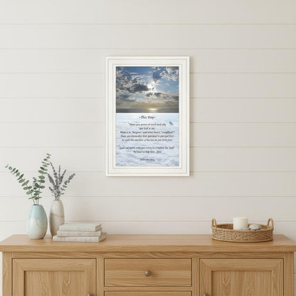 This Day 1 White Framed Print Wall Art HomeRoots