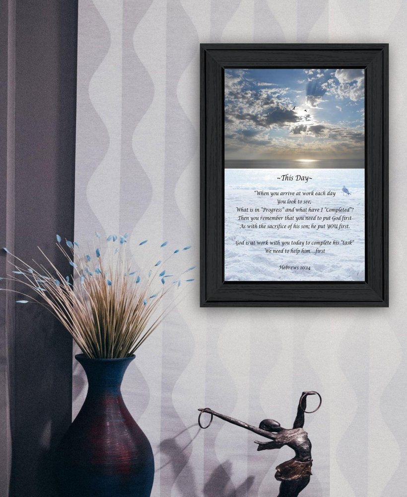This Day 2 Black Framed Print Wall Art HomeRoots