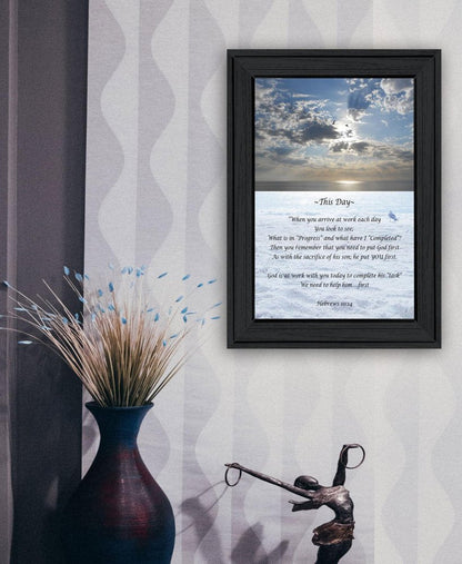 This Day 2 Black Framed Print Wall Art HomeRoots