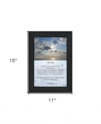This Day 2 Black Framed Print Wall Art HomeRoots