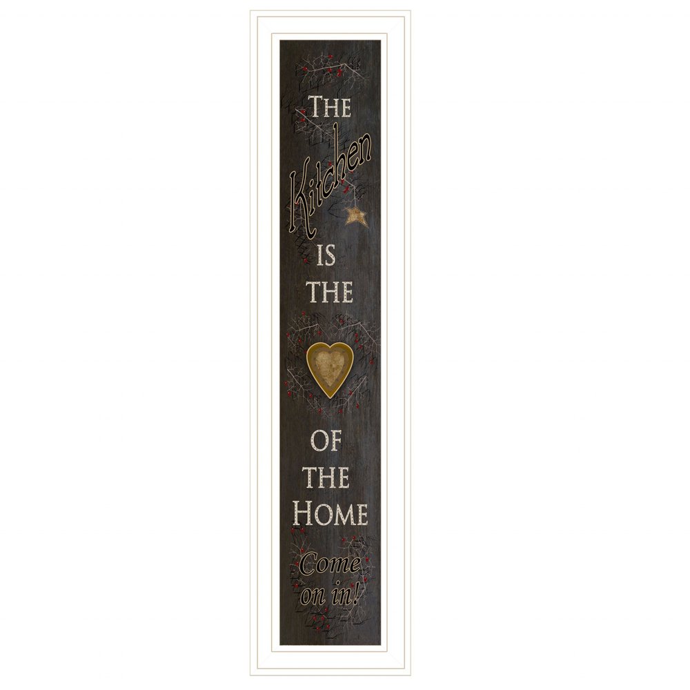 Kitchen is the Heart of the Home 19 White Framed Print Kitchen Wall Art HomeRoots