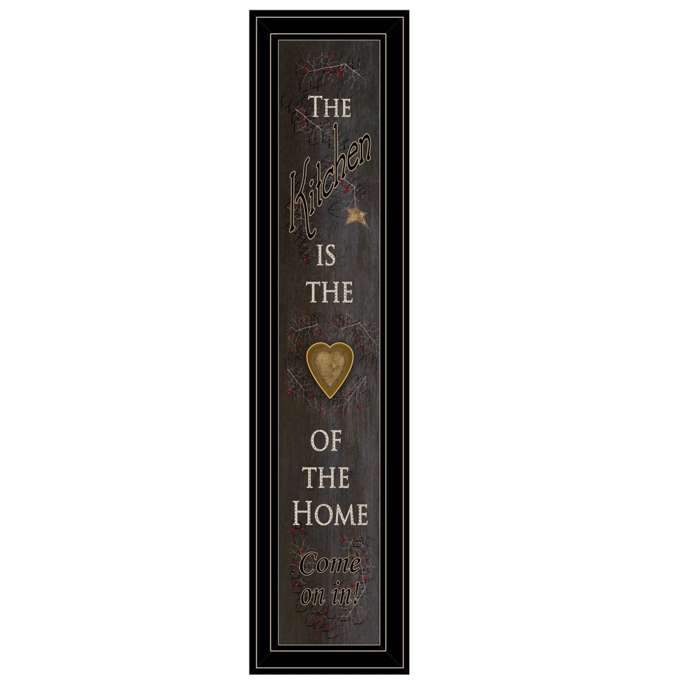 Kitchen is the Heart of the Home 20 Black Framed Print Kitchen Wall Art HomeRoots