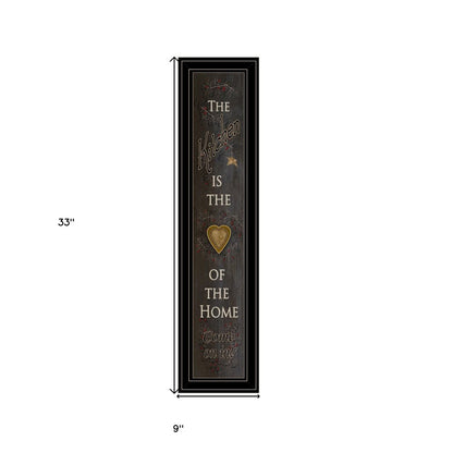 Kitchen is the Heart of the Home 20 Black Framed Print Kitchen Wall Art HomeRoots