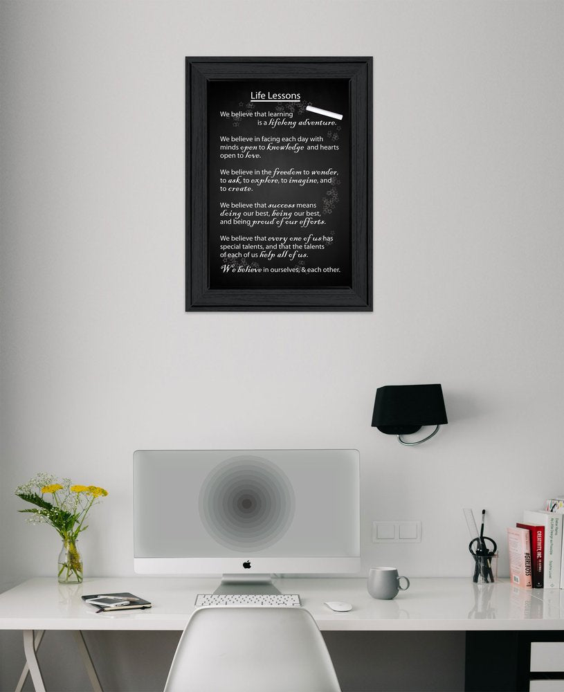 Life Lessons 1 Black Framed Print Wall Art HomeRoots