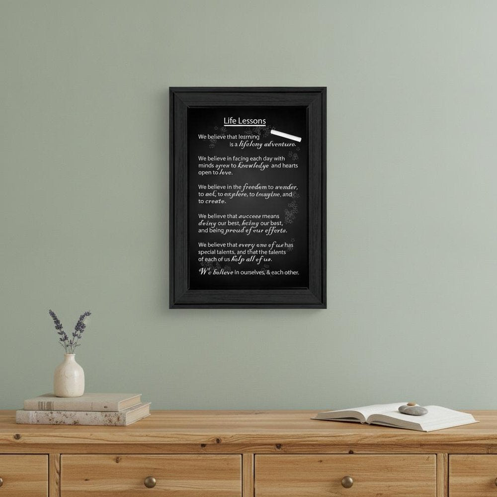 Life Lessons 1 Black Framed Print Wall Art HomeRoots