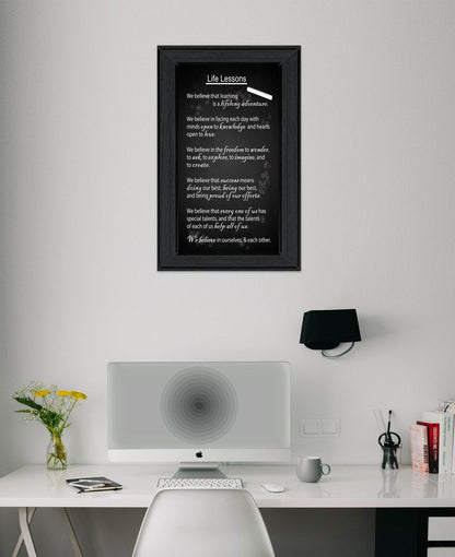 Life Lessons 2 Black Framed Print Wall Art HomeRoots