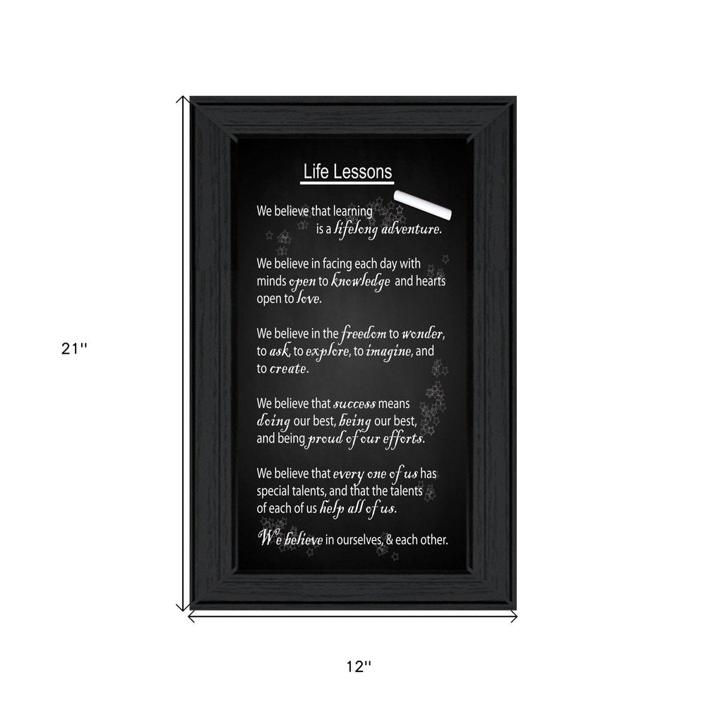 Life Lessons 2 Black Framed Print Wall Art HomeRoots