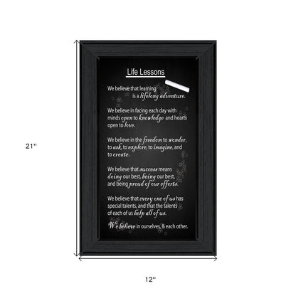 Life Lessons 2 Black Framed Print Wall Art HomeRoots