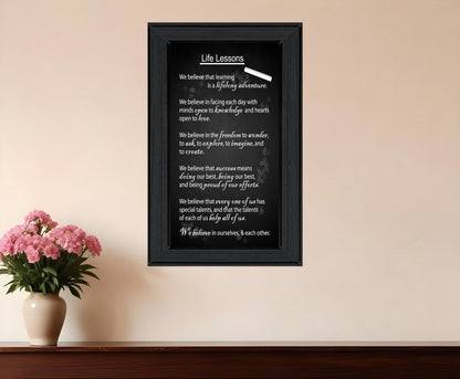 Life Lessons 2 Black Framed Print Wall Art HomeRoots