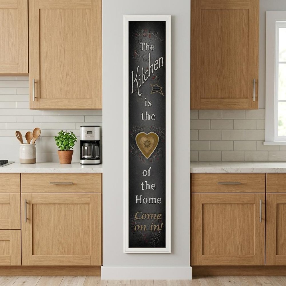 Chalkboard Kitchen 3 White Framed Print Kitchen Wall Art HomeRoots