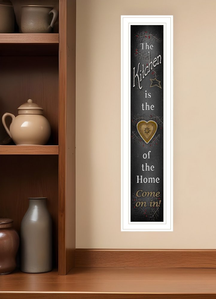 Chalkboard Kitchen 3 White Framed Print Kitchen Wall Art HomeRoots