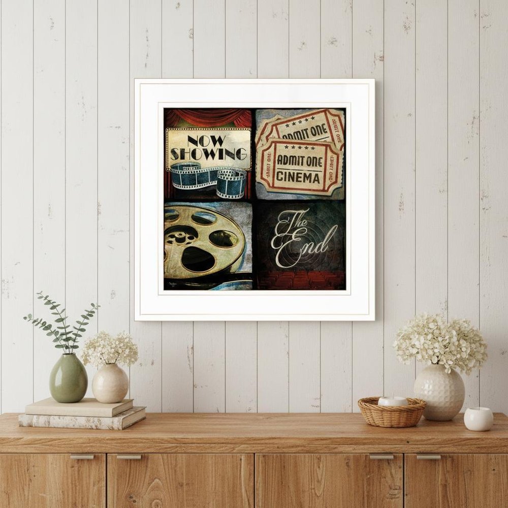 At the Movies I 1 White Framed Print Wall Art HomeRoots