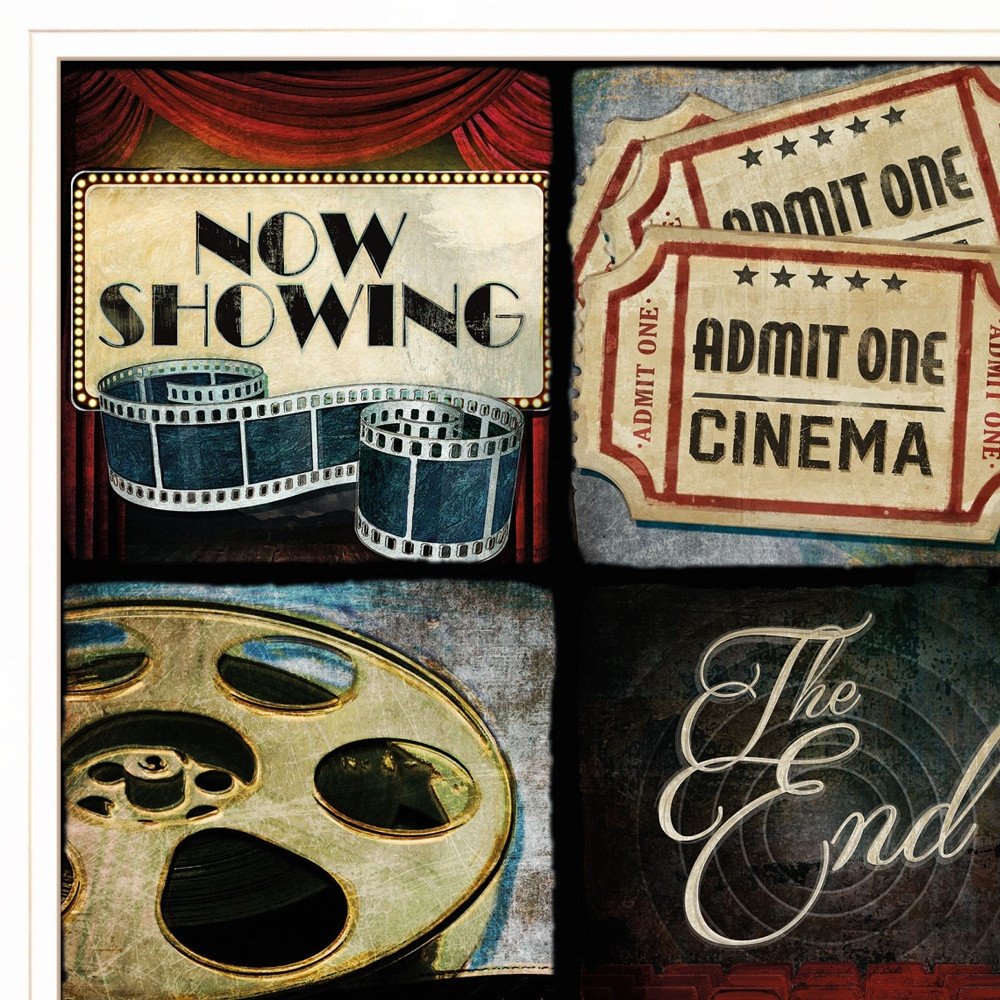 At the Movies I 1 White Framed Print Wall Art HomeRoots