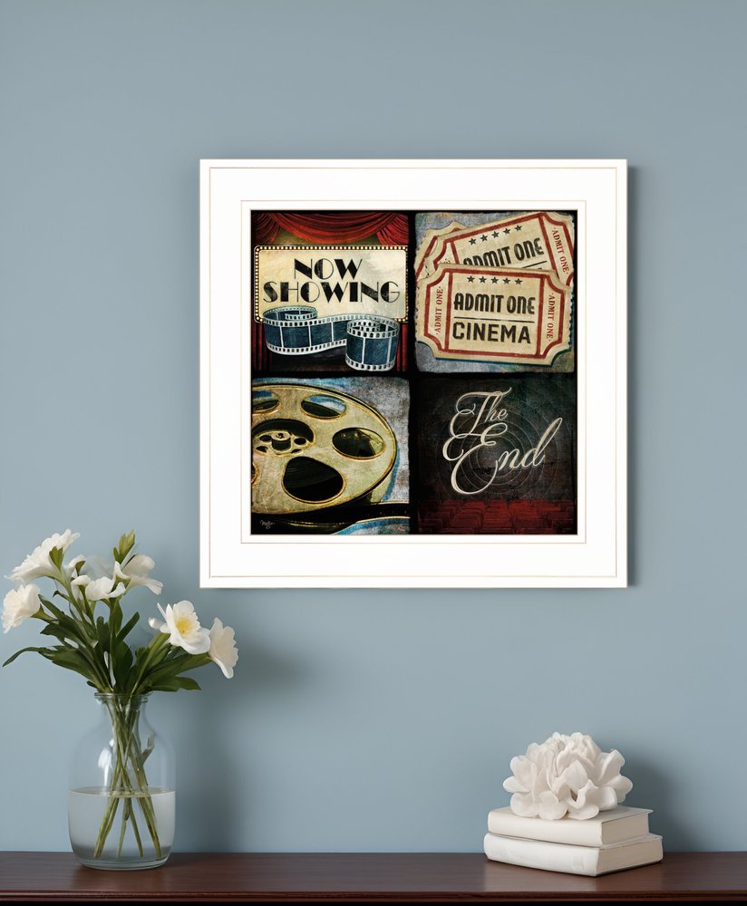 At the Movies I 1 White Framed Print Wall Art HomeRoots