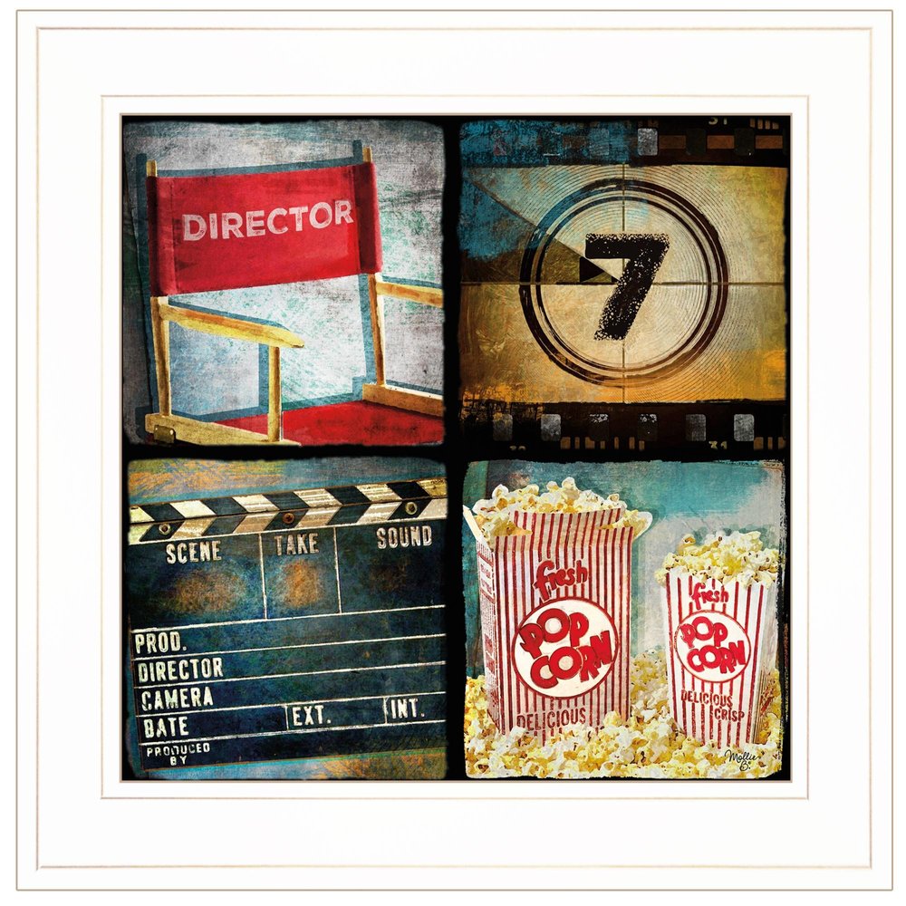 At The Movies 3 White Framed Print Wall Art HomeRoots