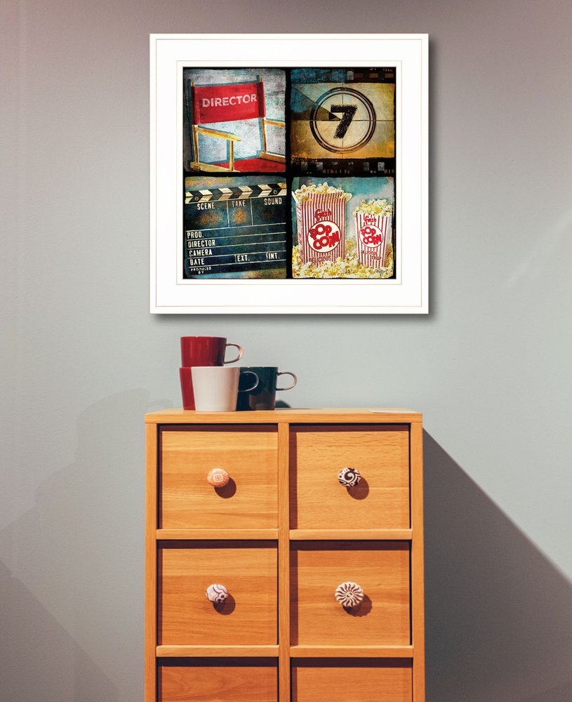 At The Movies 3 White Framed Print Wall Art HomeRoots