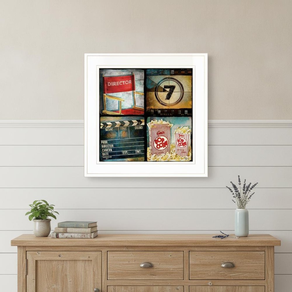 At The Movies 3 White Framed Print Wall Art HomeRoots