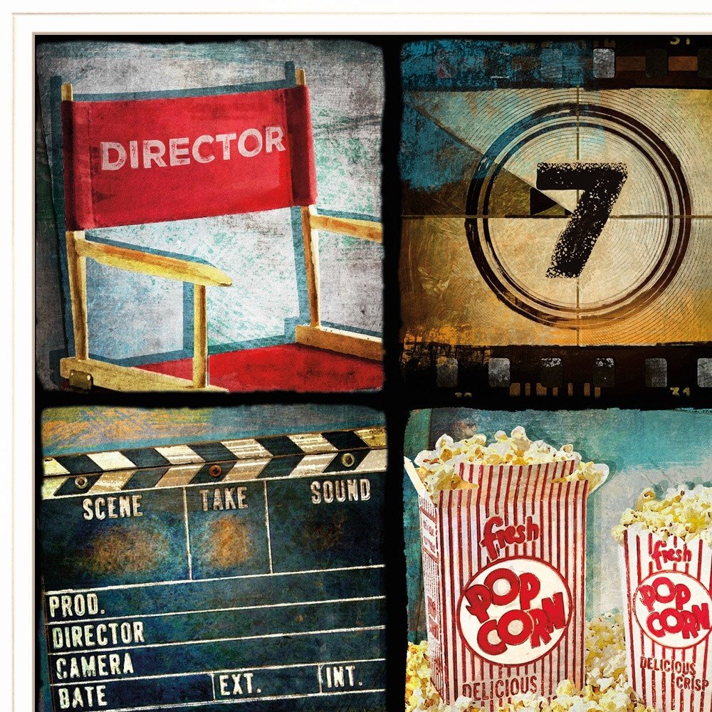 At The Movies 3 White Framed Print Wall Art HomeRoots