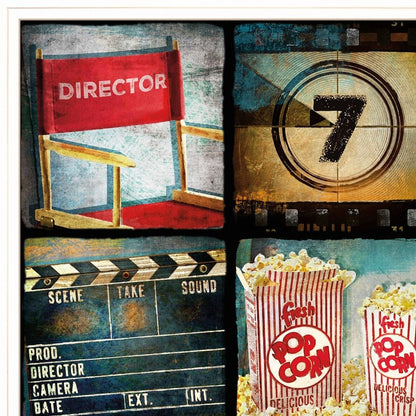 At The Movies 3 White Framed Print Wall Art HomeRoots