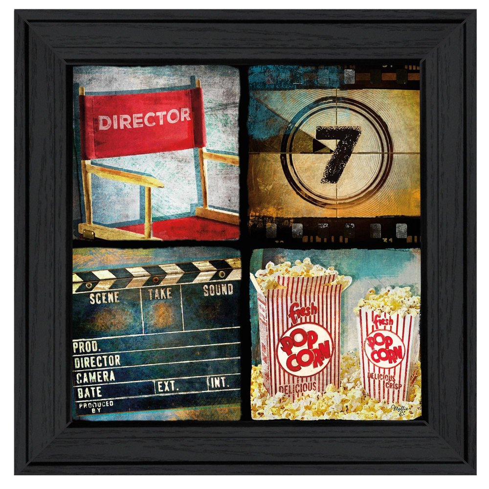 At The Movies 4 Black Framed Print Wall Art HomeRoots