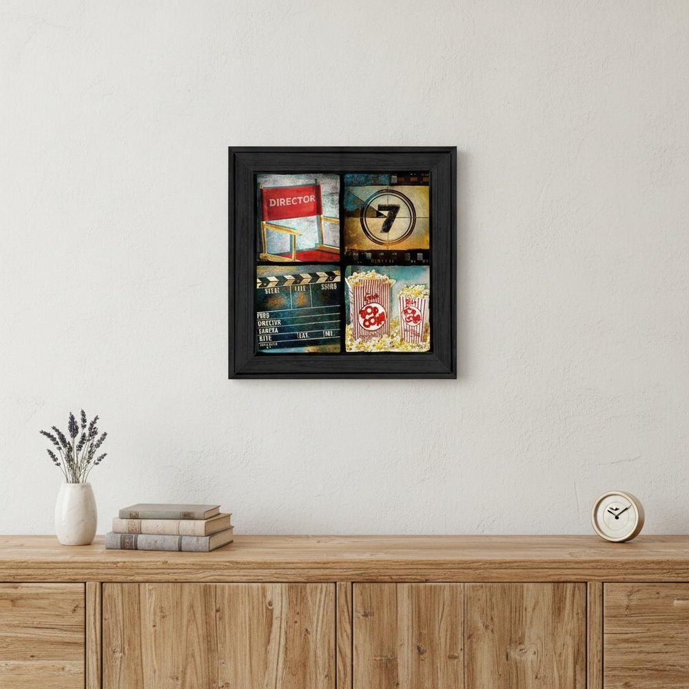 At The Movies 4 Black Framed Print Wall Art HomeRoots