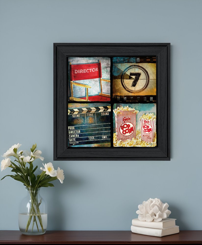 At The Movies 4 Black Framed Print Wall Art HomeRoots