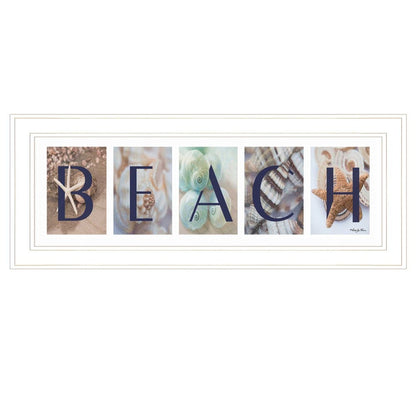 Beach 1 White Framed Print Wall Art HomeRoots