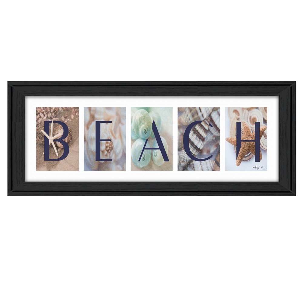 Beach 2 Black Framed Print Wall Art HomeRoots