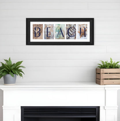 Beach 2 Black Framed Print Wall Art HomeRoots