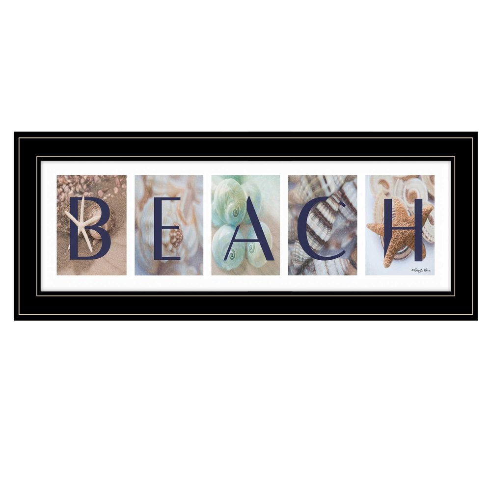 Beach 3 Black Framed Print Wall Art HomeRoots