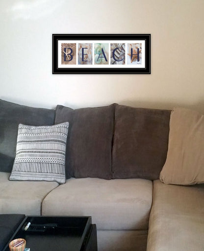 Beach 3 Black Framed Print Wall Art HomeRoots