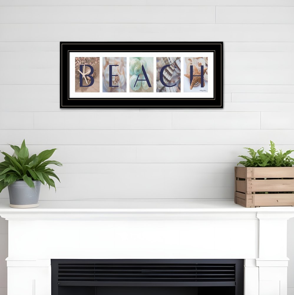 Beach 3 Black Framed Print Wall Art HomeRoots