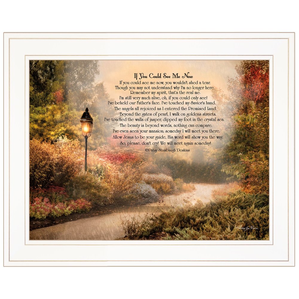 If You Could See Me Now 4 White Framed Print Wall Art HomeRoots
