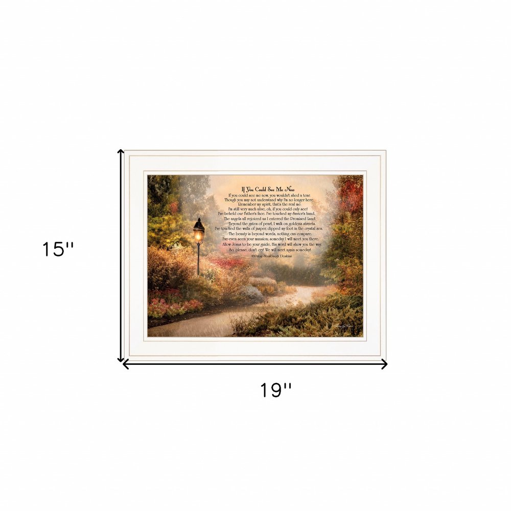 If You Could See Me Now 4 White Framed Print Wall Art HomeRoots